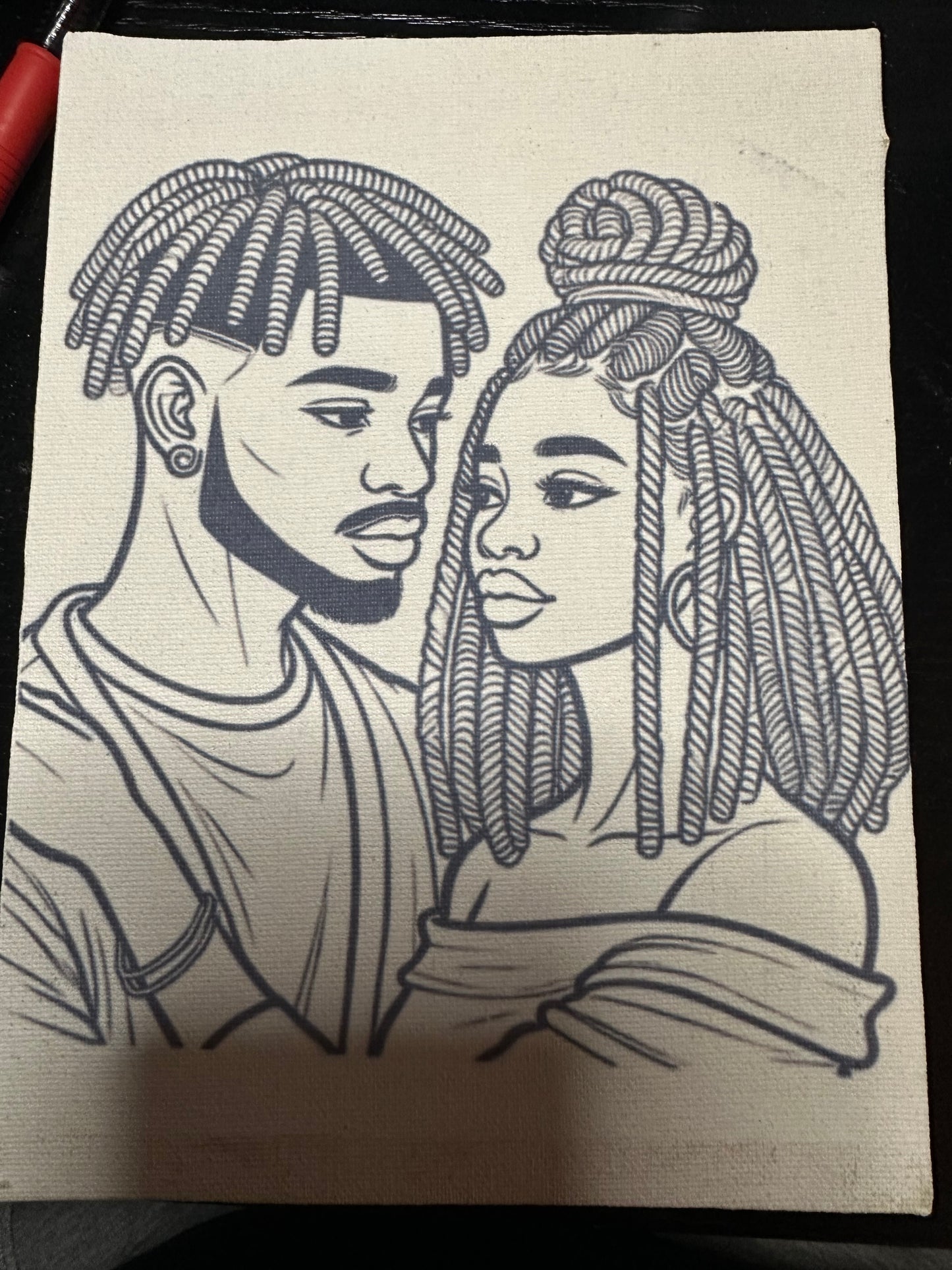 Pre Drawn Canvas for Painting